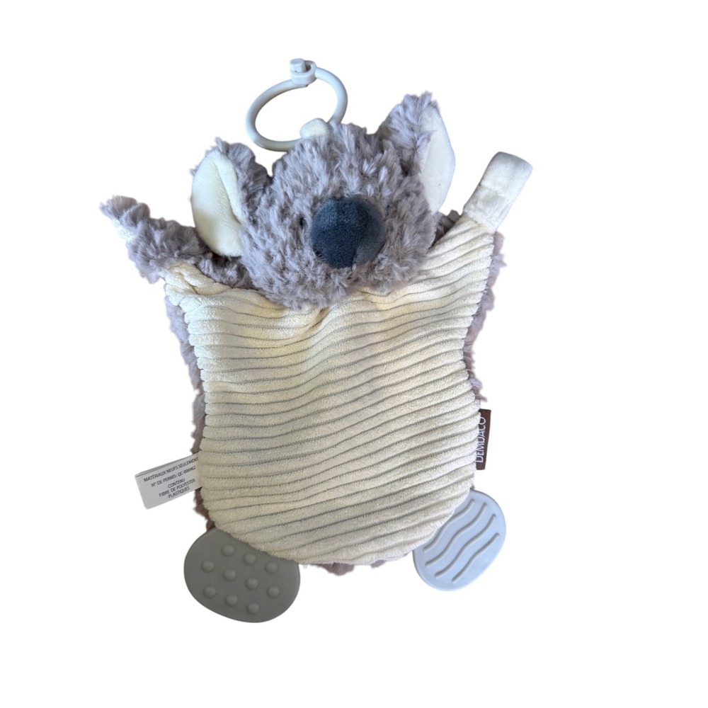 Demdaco Cozy Koala Teether Buddy lovey plush small comfort infant